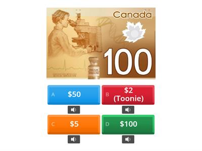 Canadian money: Quiz