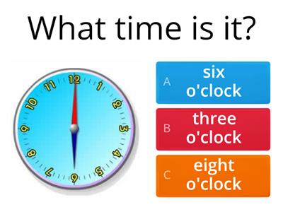 1 What time is it?