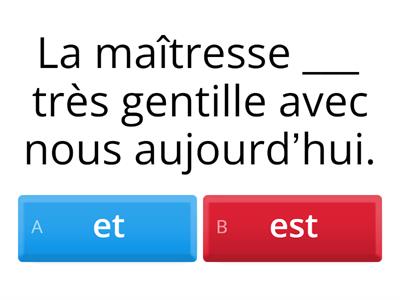 LES HOMOPHONES 