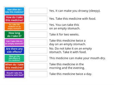 Asking about medication