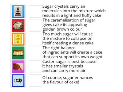 The role of sugar in cakes