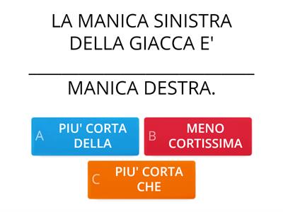 COMPARATIVI using di/della etc