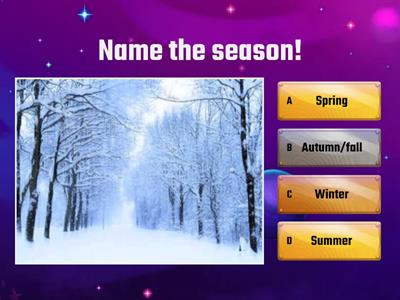 Weather, seasons and materials!