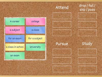 Education collocations