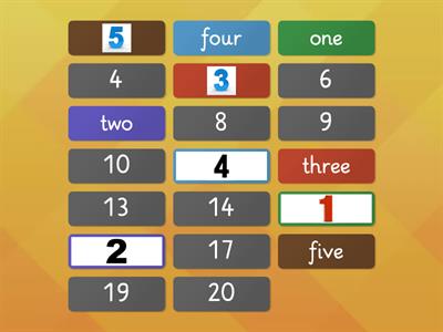 numbers matching_sm1