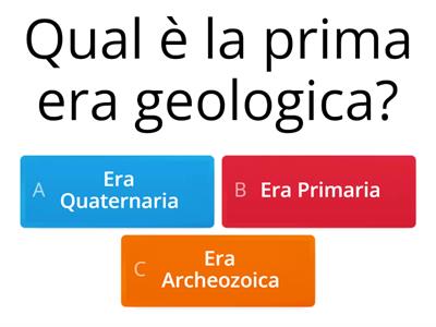 Le ere geologiche (arcaica, primaria e secondaria)