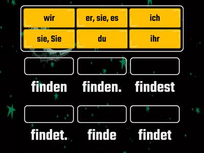 Verb finden