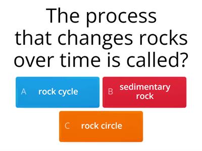 Rock Cycle quiz