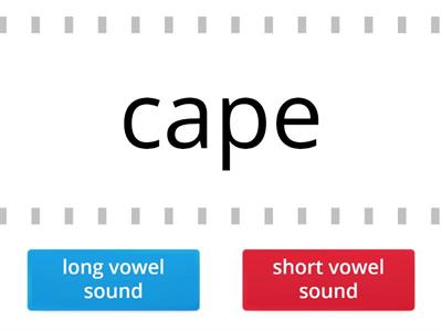 Long or short vowel sounds? HARD version