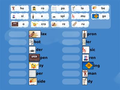 Open and closed syllable blending