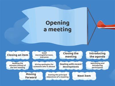 Participating in a meeting – useful phrases.