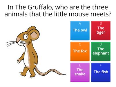 The Gruffalo quiz