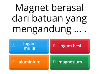  Sifat-sifat Magnet kelas 6