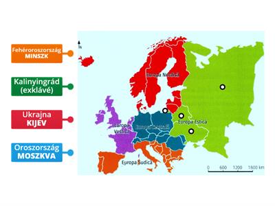 Kelet-Európa országai és fővárosai