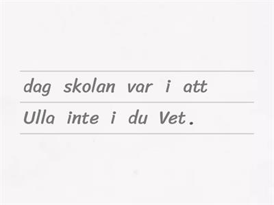 Ruotsi sanajärjestys: sivulause