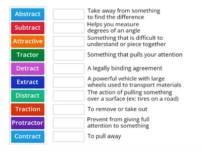 'Tract' Word Wall