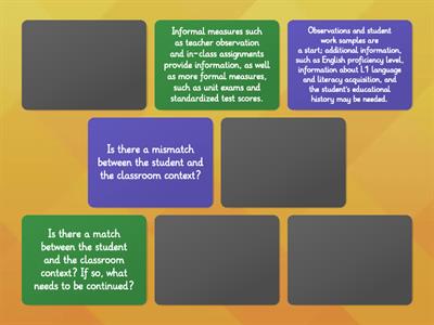 Instructional Match Up