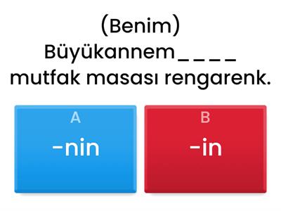 6.2. - Genitive Case Suffixes