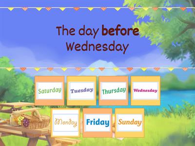 Before and After: Days of the week