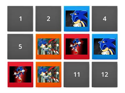 Memory game Sonic