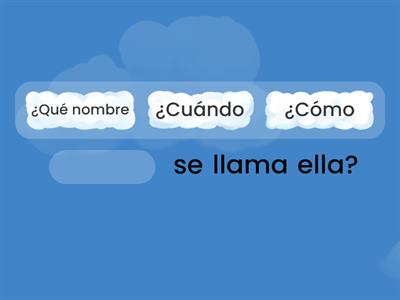 Preguntas - Question words in context