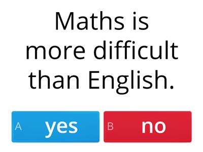 E3: Comparison - yes or no?