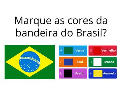Conhecendo as cores da bandeira do Brasil.