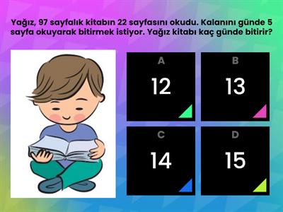 3. Sınıf Bölme işlemi Problemleri