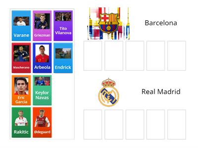 Barcelona or Real Madrid Players