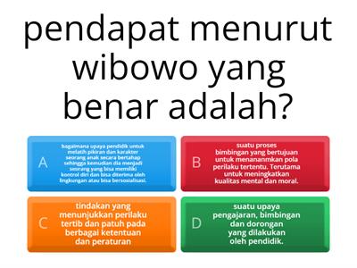 quis pembinaan perilaku anak