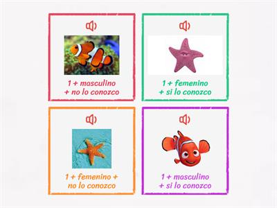 ARTICULOS EN SINGULAR CON NEMO