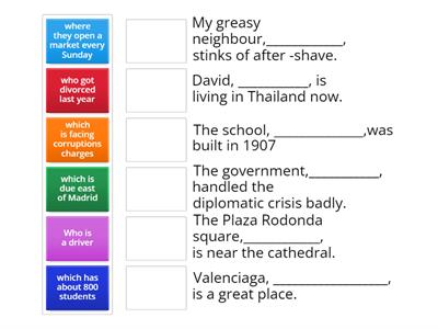 Non Defining Relative Clauses part 2