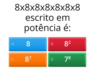 8ºano - Potências