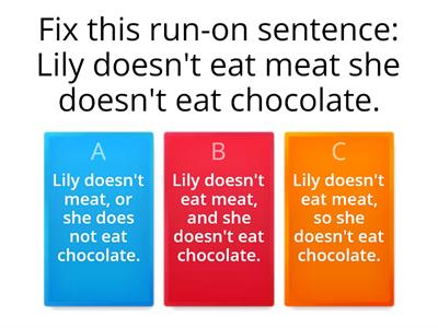 Fix Run-on Sentences