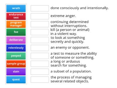 literature vocabulary