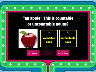 Countable and uncountable nouns