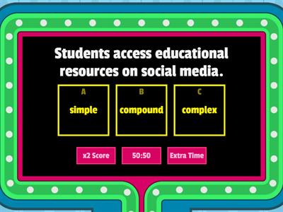 Structured Sentences: simple, compound, and complex