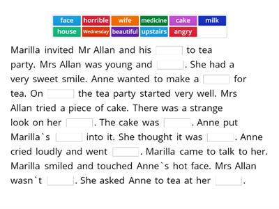 Anne of Green Gables/ Trouble with a cake.