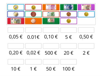 Dinheiro- Euro - escrita