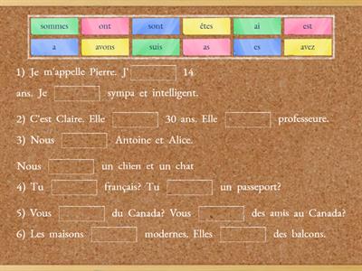 avoir / être (la différence)