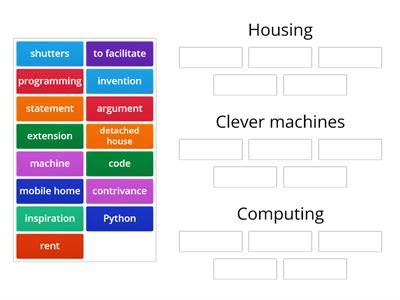 Housing + clever machines + computing