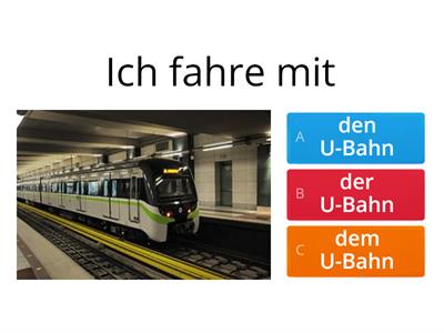 Verkehrsmittel + mit