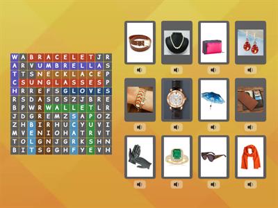 Wordsearch Own It 1 Unit 5 Accessories