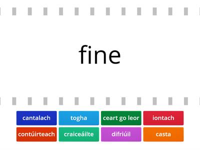 Irish adjectives 1