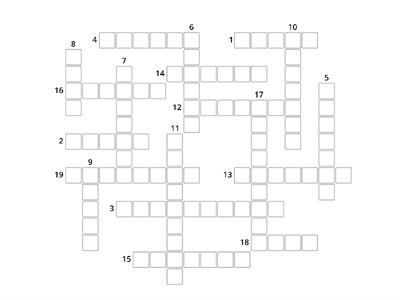 Unit 2 - Life on Farms - Revision (crossword)