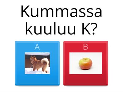 Kuuluuko K ? K-äänteen kuuloerottelu 