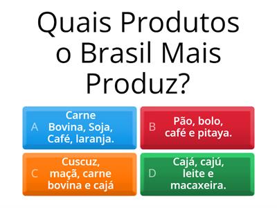 Geografia - Espaço Agrário Brasileiro - 5 Questões