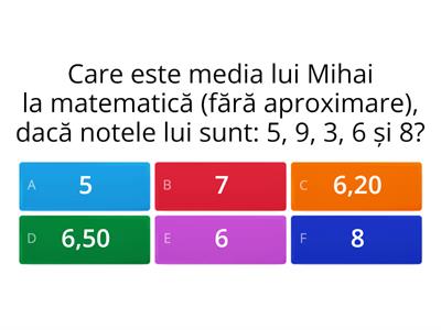 Media aritmetică 