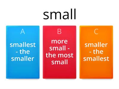 Comparative & Superlative