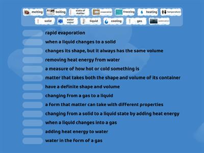 Heating & Cooling Vocabulary (Grade 3 Science)